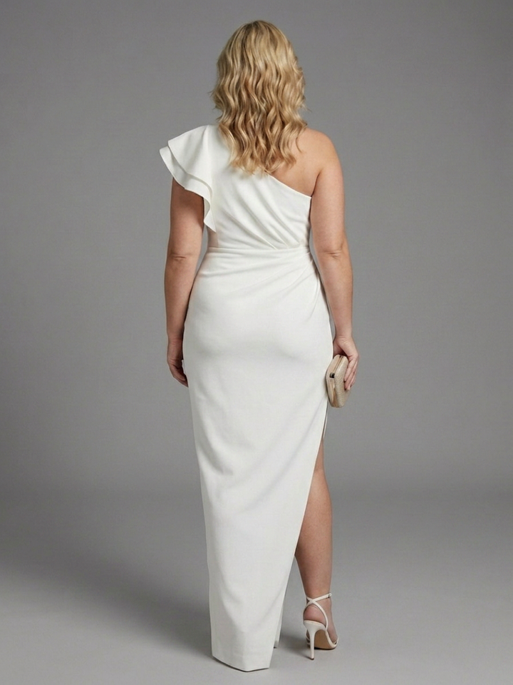 Clemence | Maxi Dress with One Shoulder and Ruffles