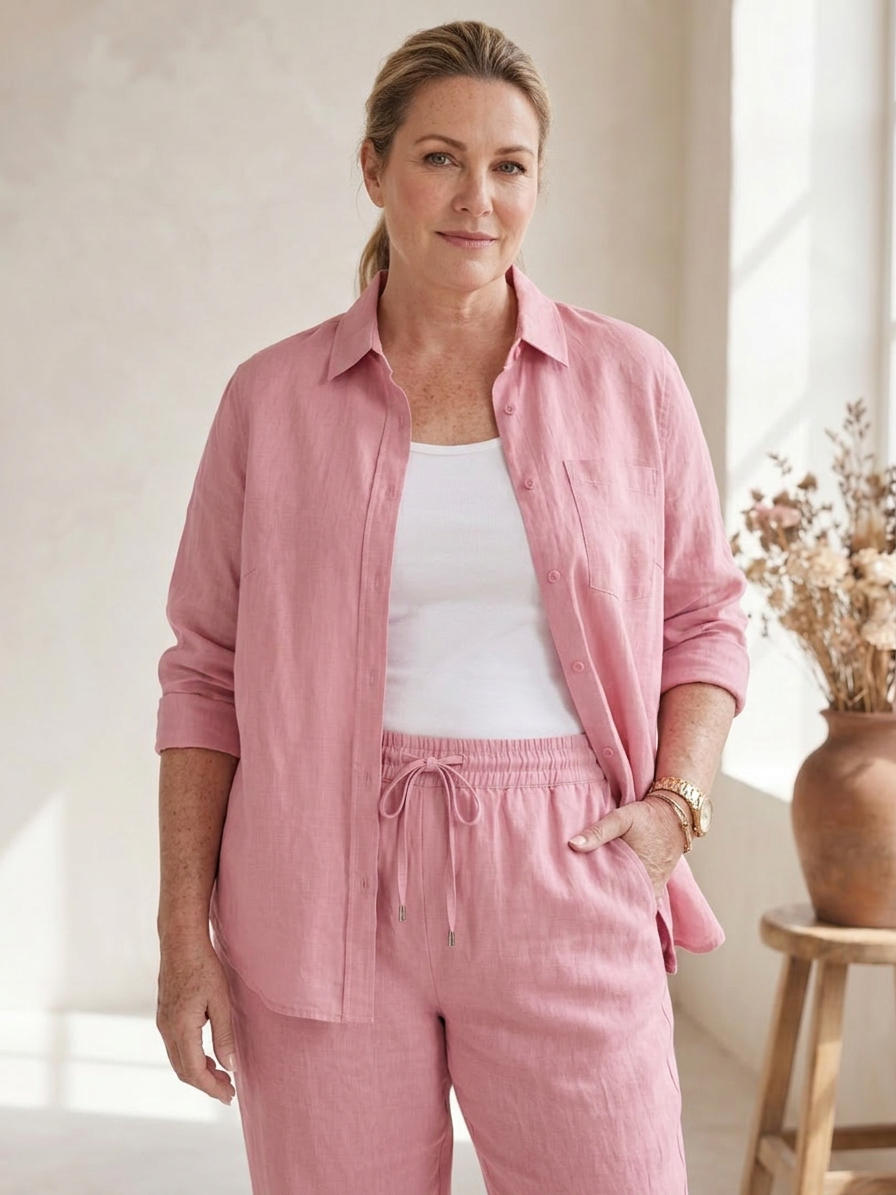 Paloma | Long Sleeve Shirt Tapered Trousers Set