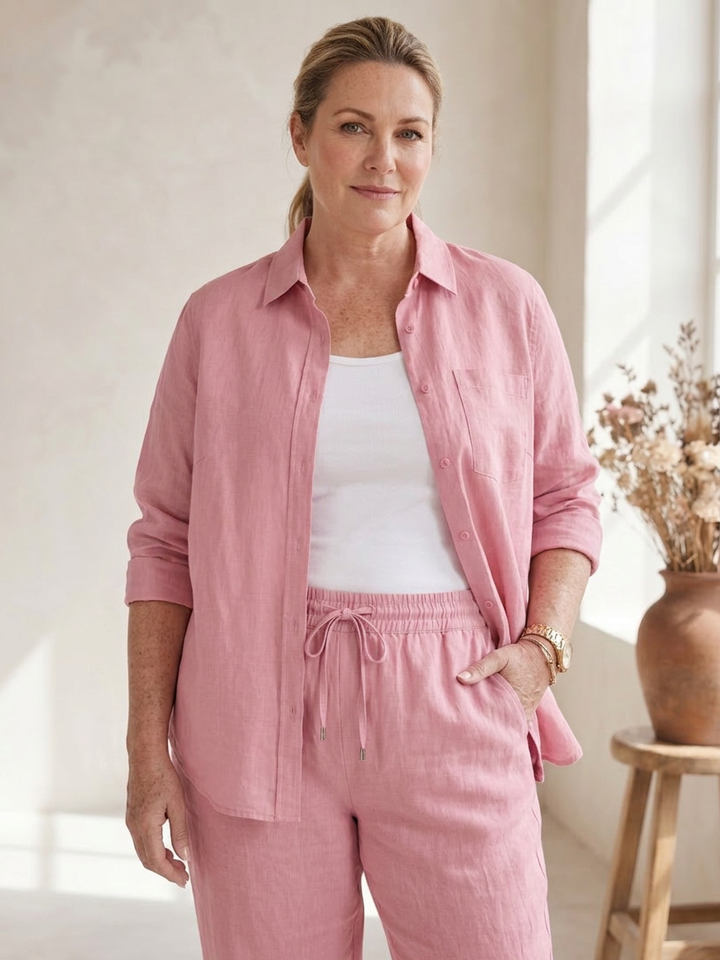 Paloma | Long Sleeve Shirt Tapered Trousers Set