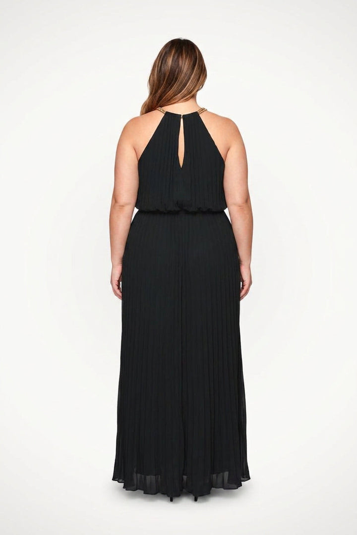 Verity - Sleeveless Belted Maxi  Dress