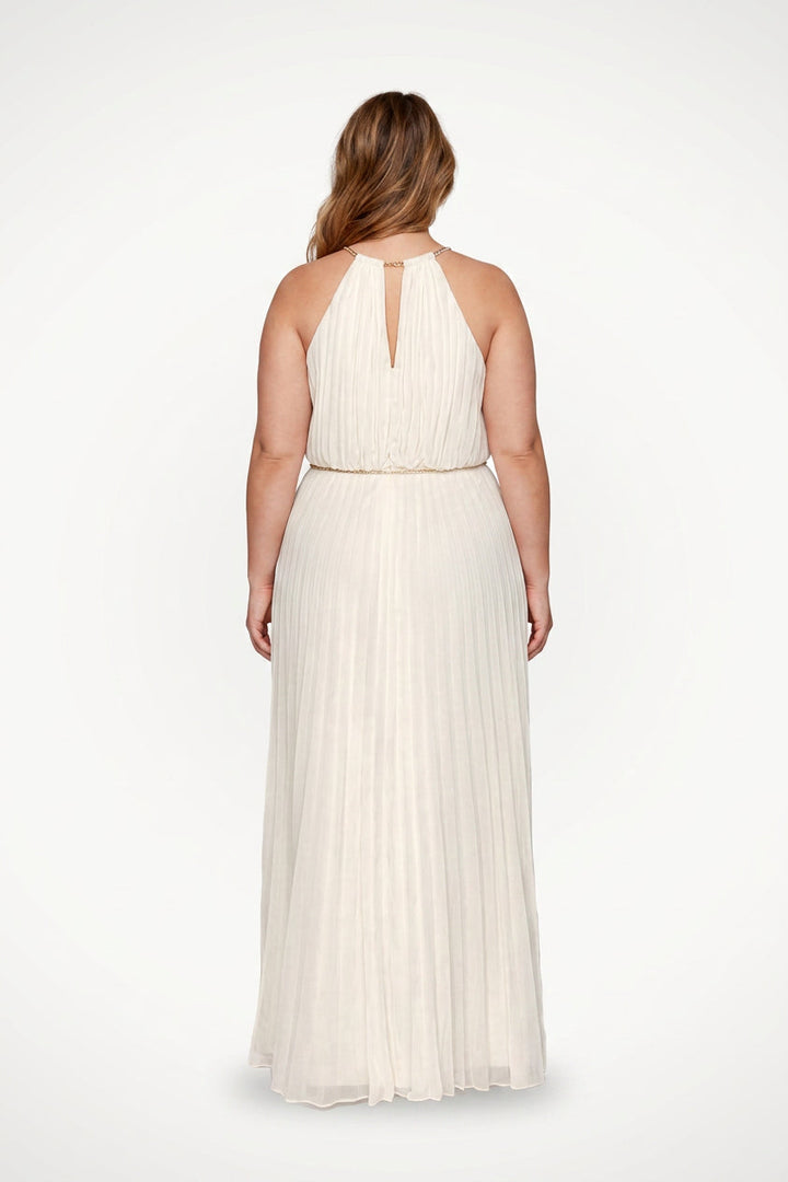 Verity - Sleeveless Belted Maxi  Dress