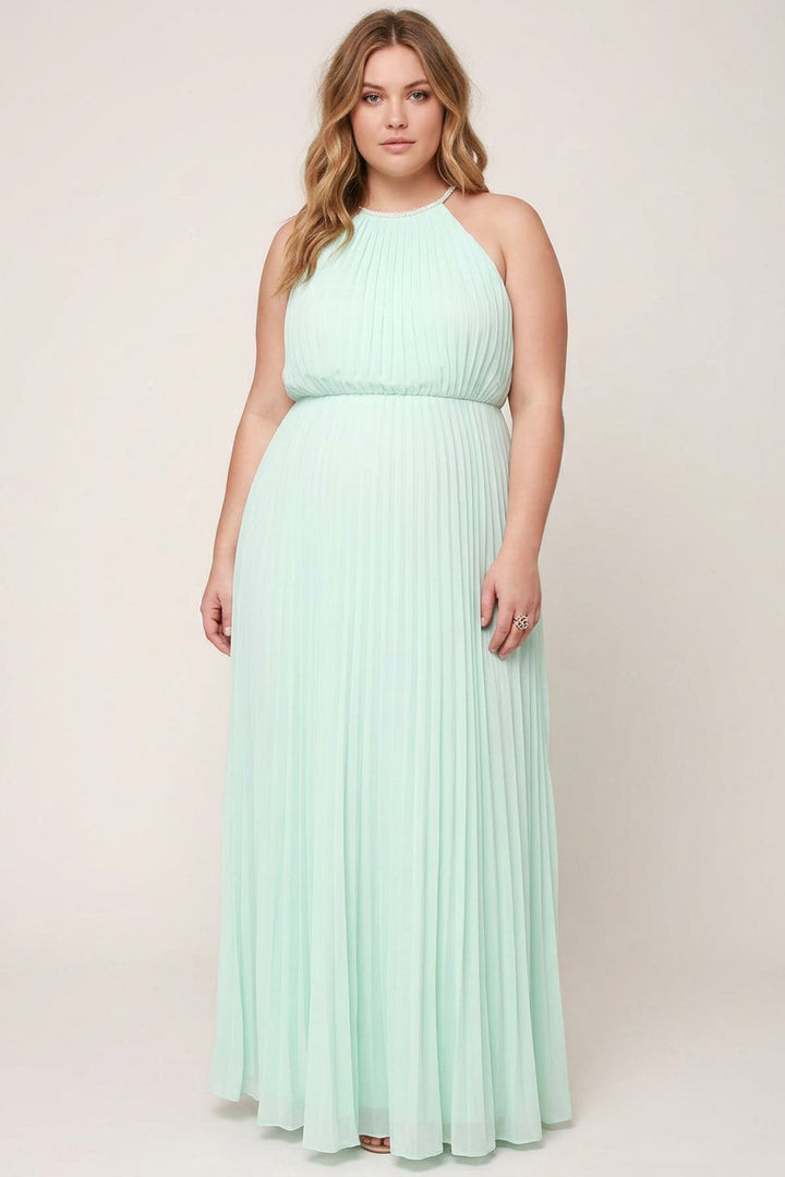 Verity - Sleeveless Belted Maxi  Dress