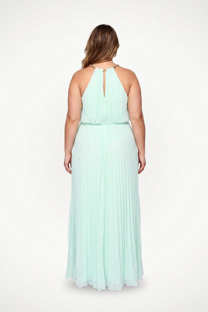 Verity - Sleeveless Belted Maxi  Dress
