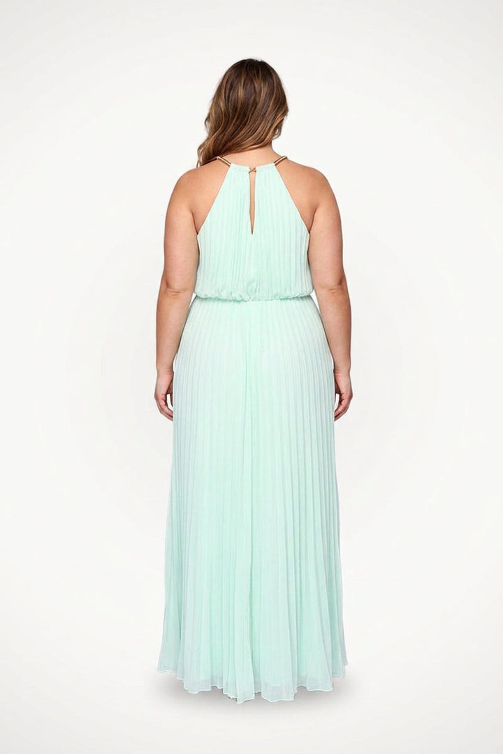 Verity - Sleeveless Belted Maxi  Dress