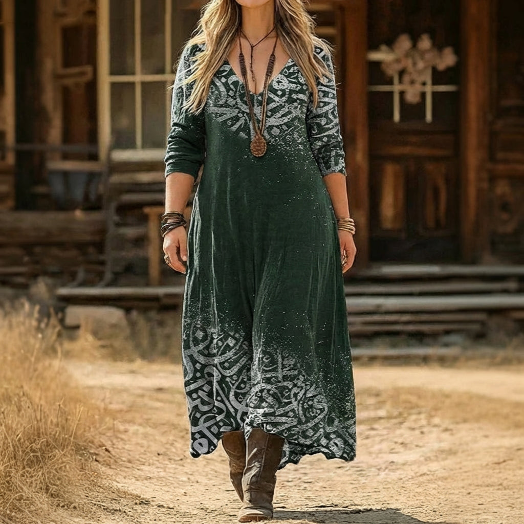 Bonnie | Vintage-Inspired Long Sleeve Casual Dress