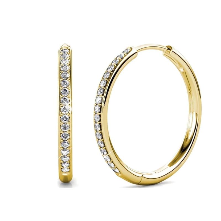 Livia Pave Earrings | Gold