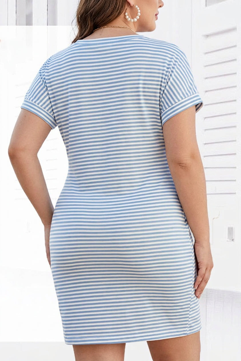 Seren - Airy Stripe Cotton Dress