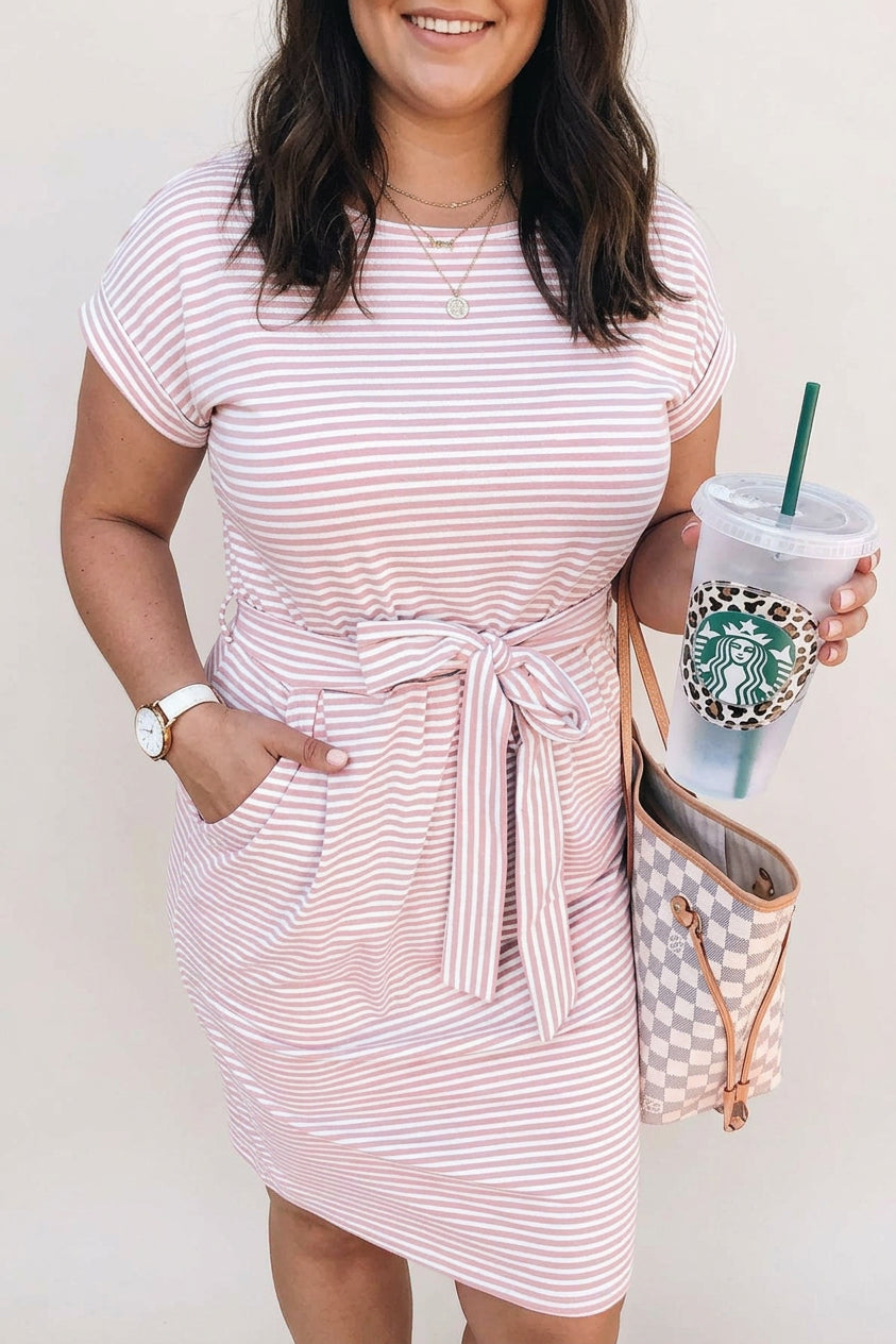 Seren - Airy Stripe Cotton Dress