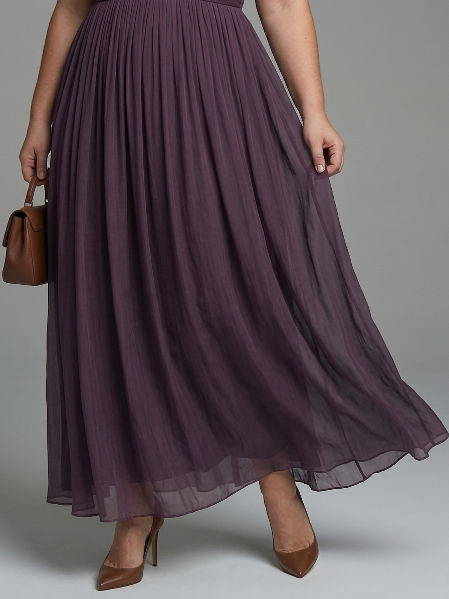 Belen | Gathered Waist Keyhole Maxi Dress