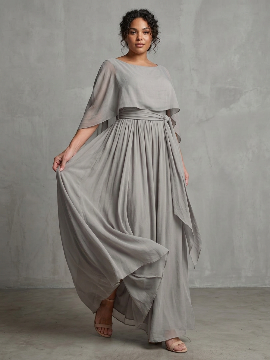 Rui | Layered Drape Cold Shoulder Top Wide Leg Set