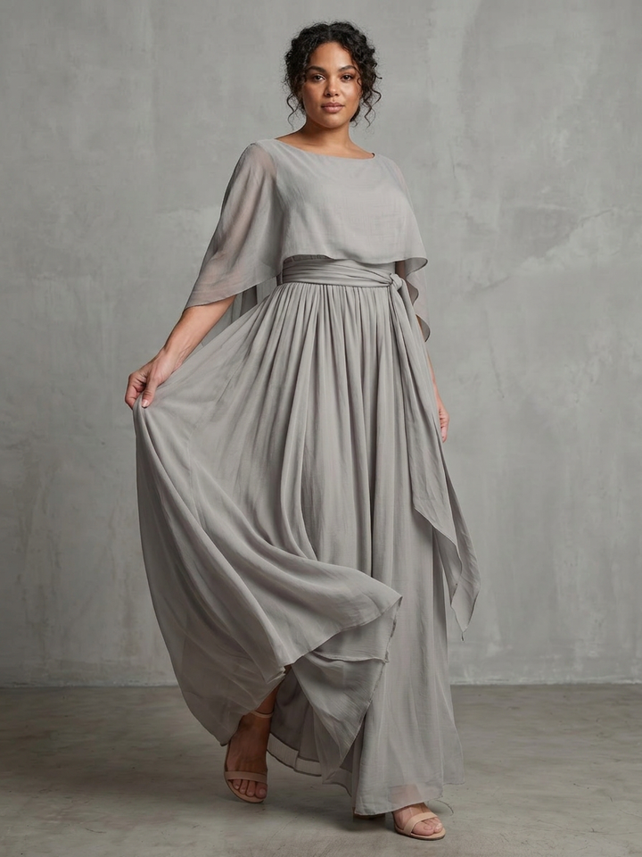 Rui | Layered Drape Cold Shoulder Top Wide Leg Set