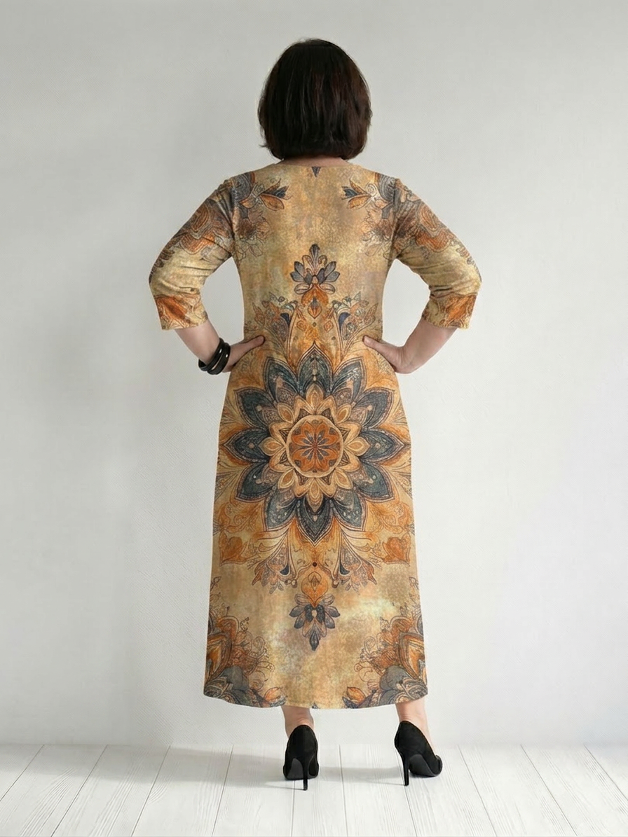Salma | Gentle Floral Midi Dress