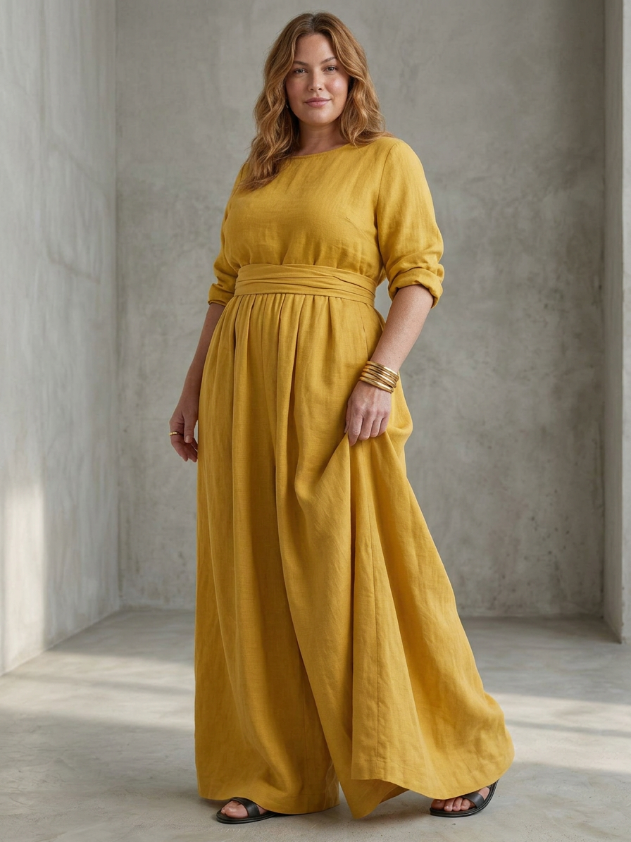 Maeve | Cross Front Wide Leg Jumpsuit