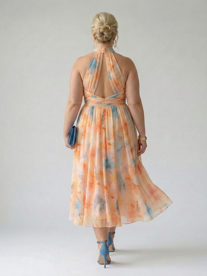 Stella &amp; Grace™ | Soft Halter Midi Dress