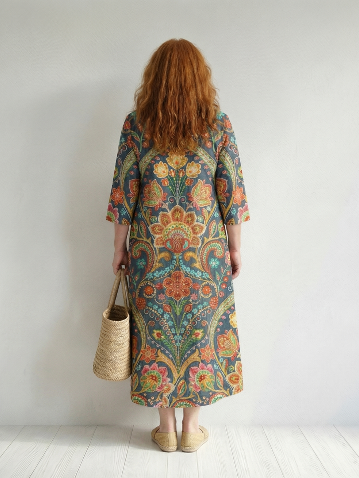 Vael | Easy Shape Garden Midi Dress