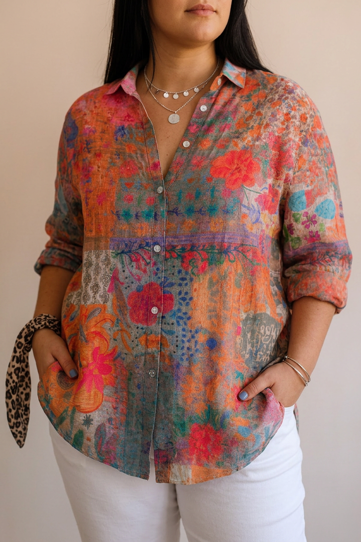 Arabella | Patterned Blouse