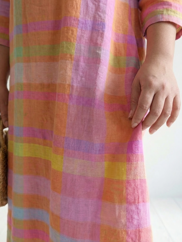 Jolie | Easy Drape Stripe Midi Dress