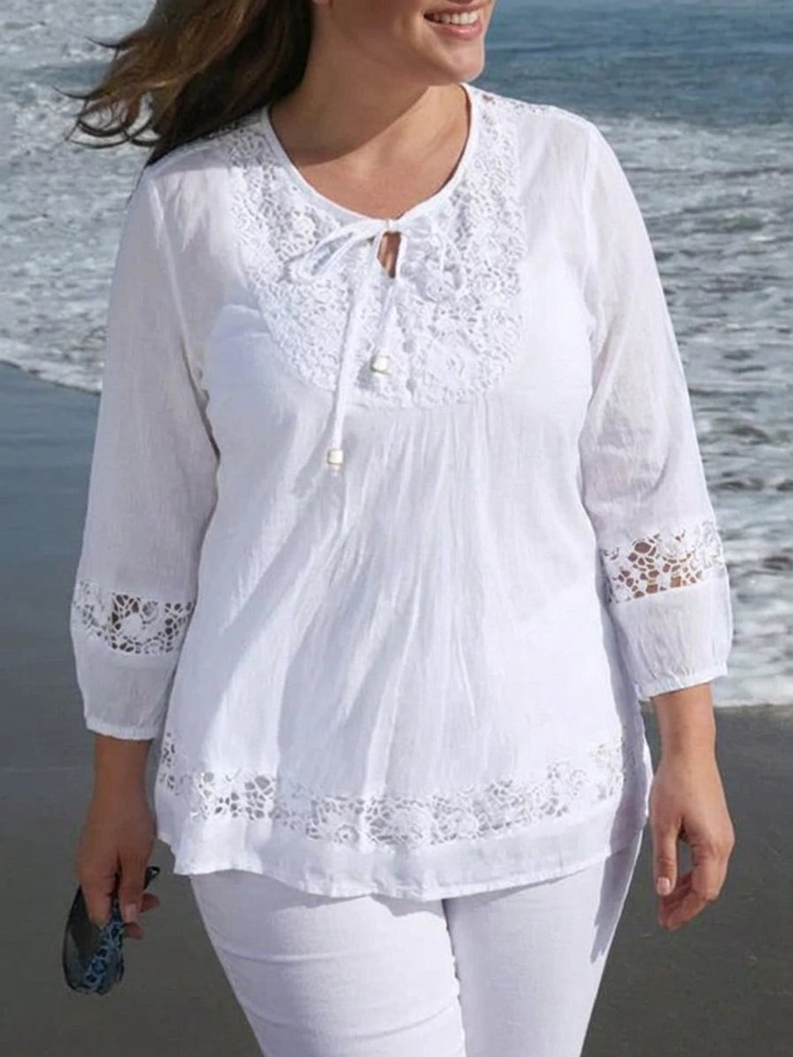 Posy | Lace Sleeve Top