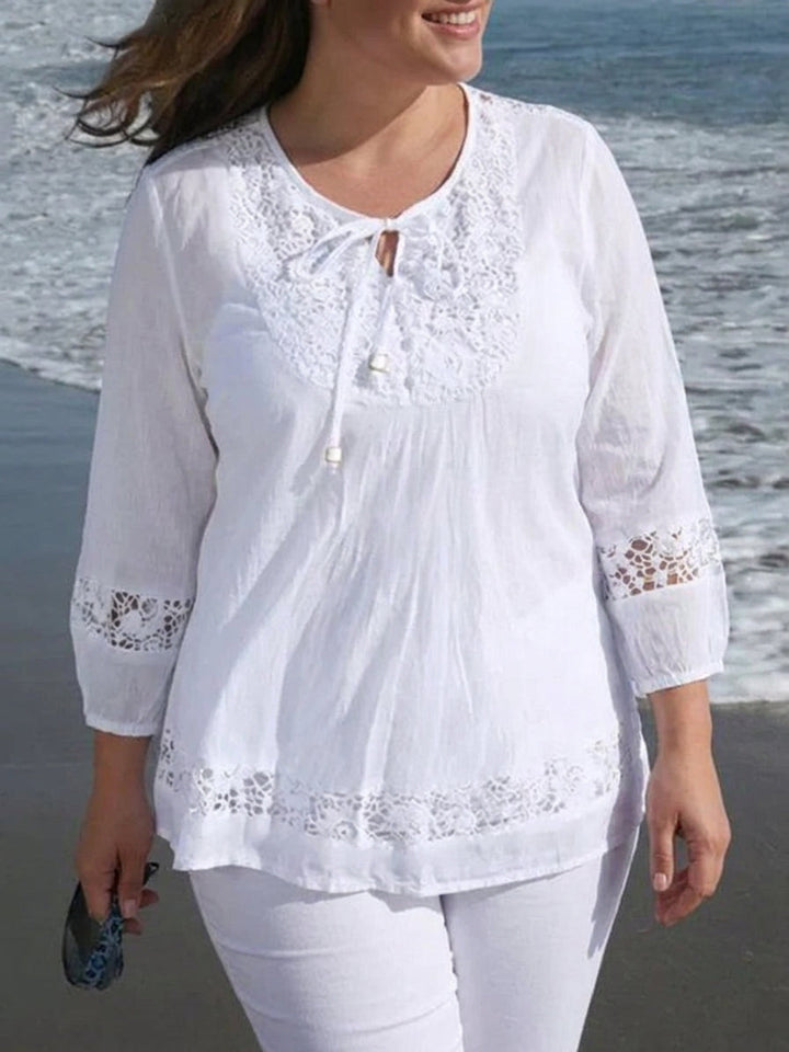 Posy | Lace Sleeve Top