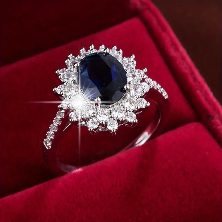 Verena Saphirae Ring | White Gold