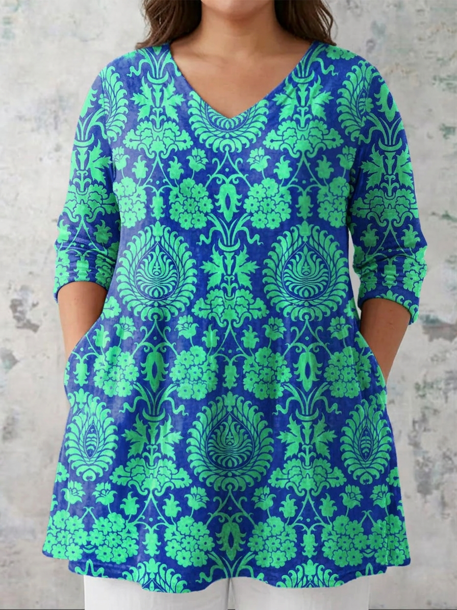Juniper | Long Blouse with V-Neck