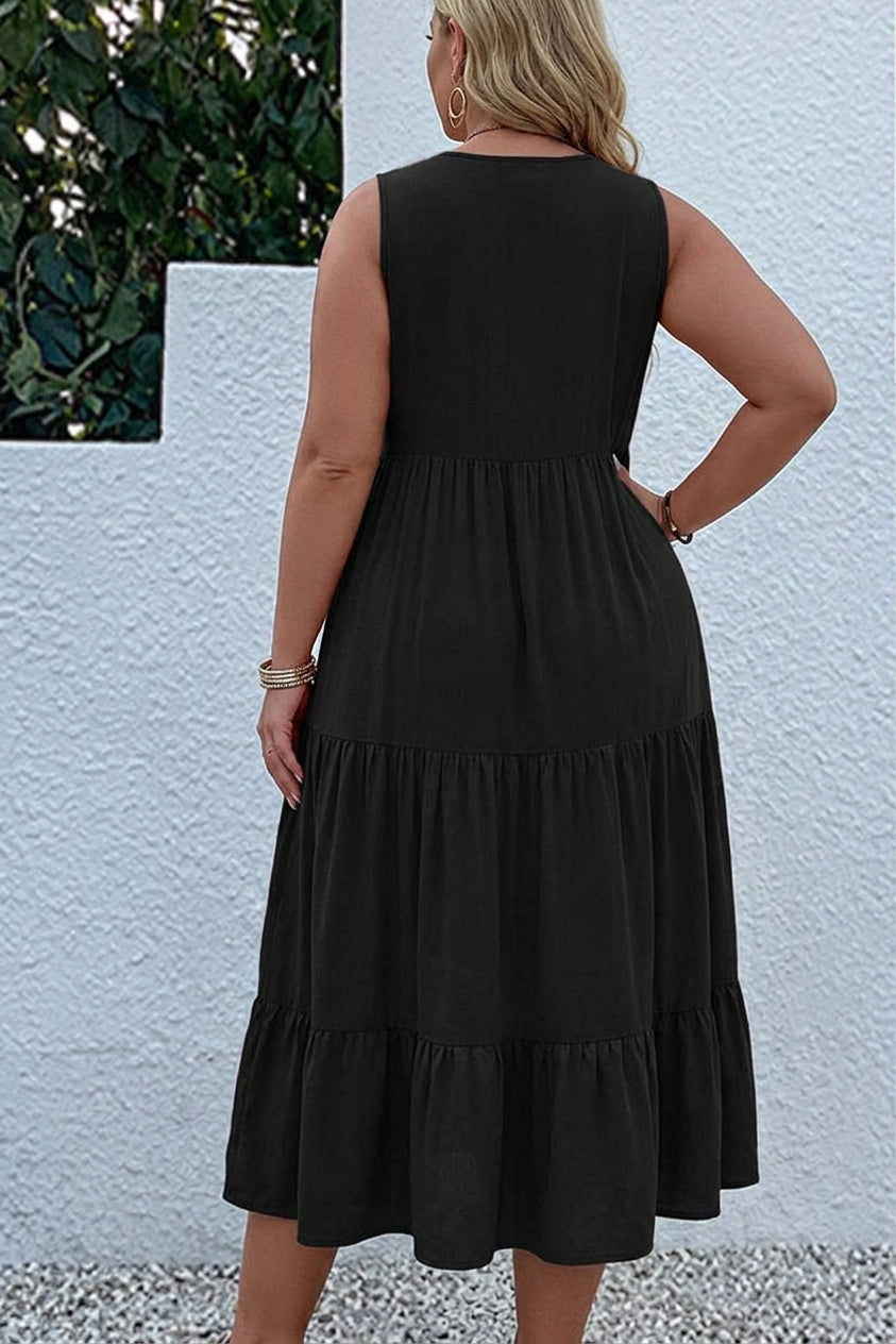 Calla - Tiered Midi Dress