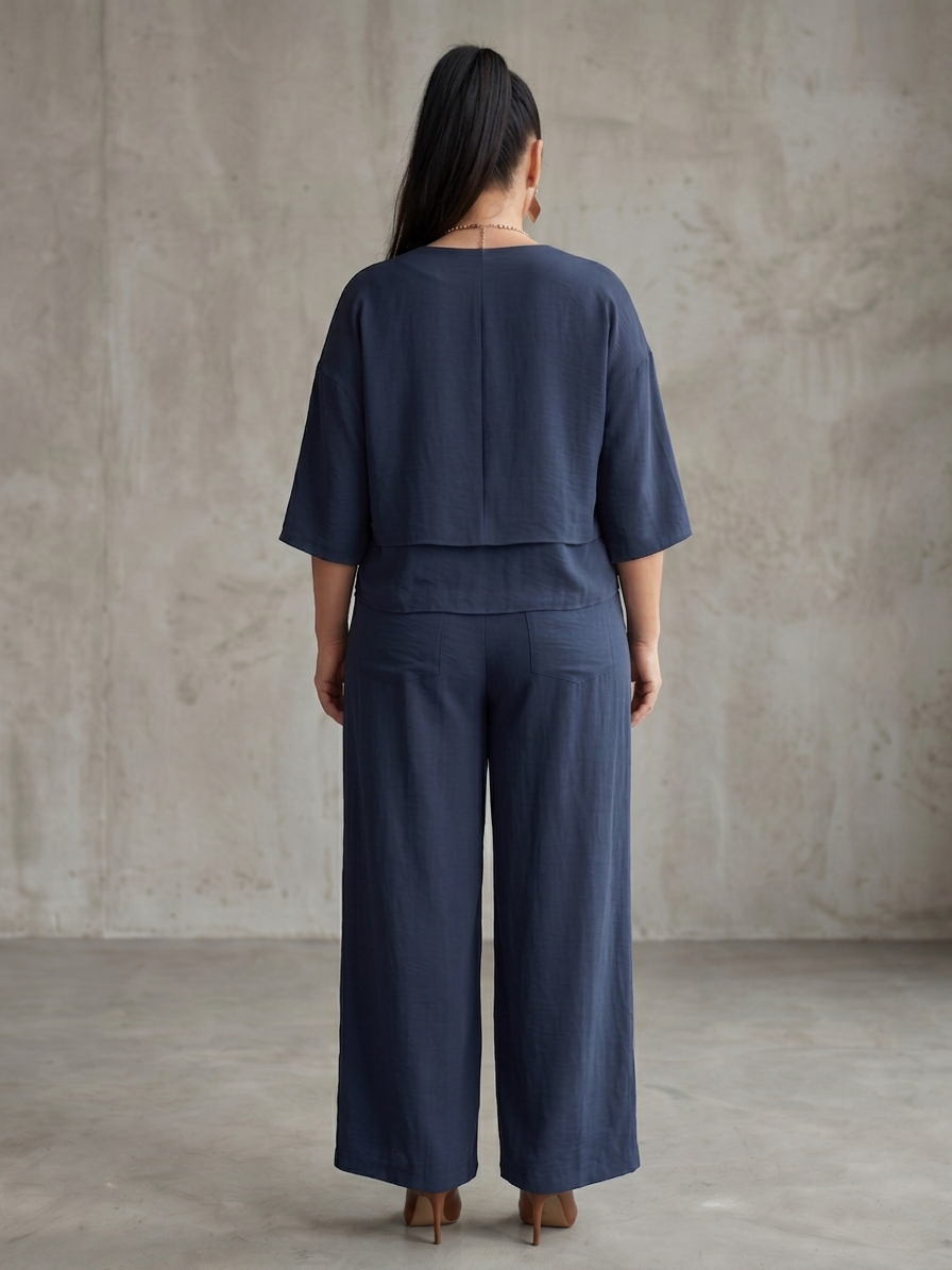 Lael | Layered Top Wide Leg Set