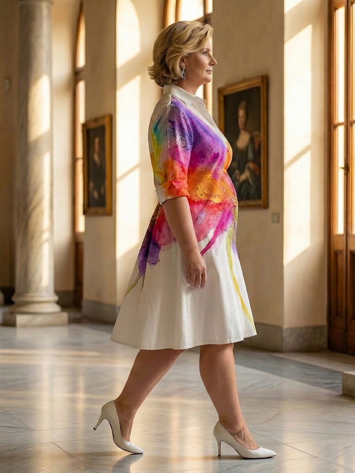 Yara | Painted Garden Dress