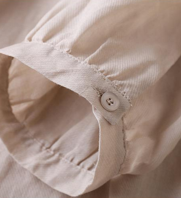 Rhian - Pure Cotton Shirt With Pleat Work