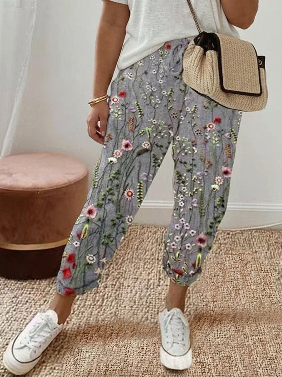 VESPER – FLORAL RELAXED TrouserS