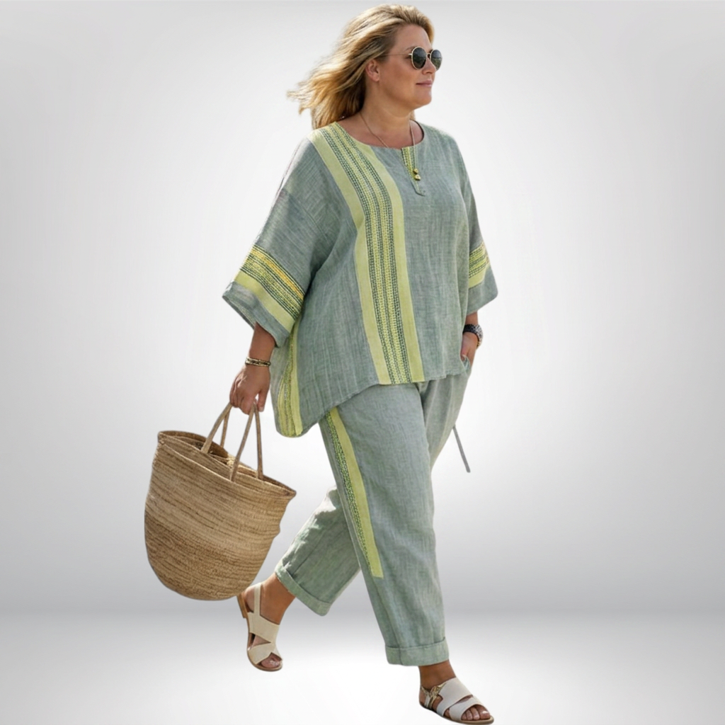 Hattie | Boho Striped Set