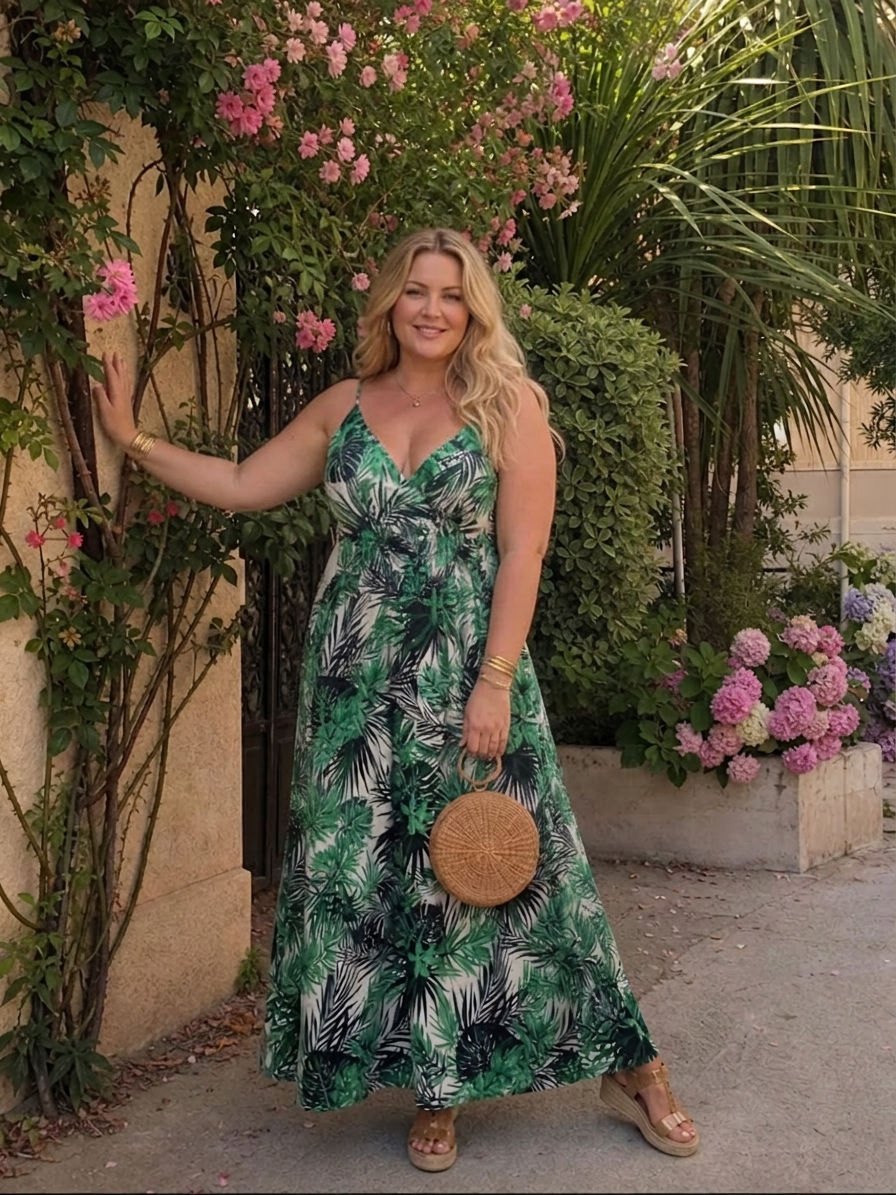 Odette | Sleeveless Floral Print Midi Dress