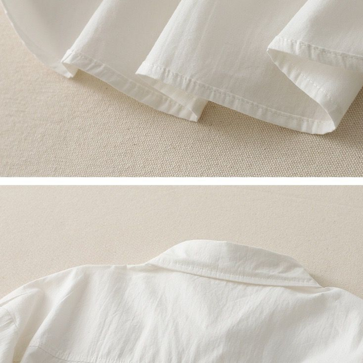Juna - Pure Cotton Ruffled Shirt