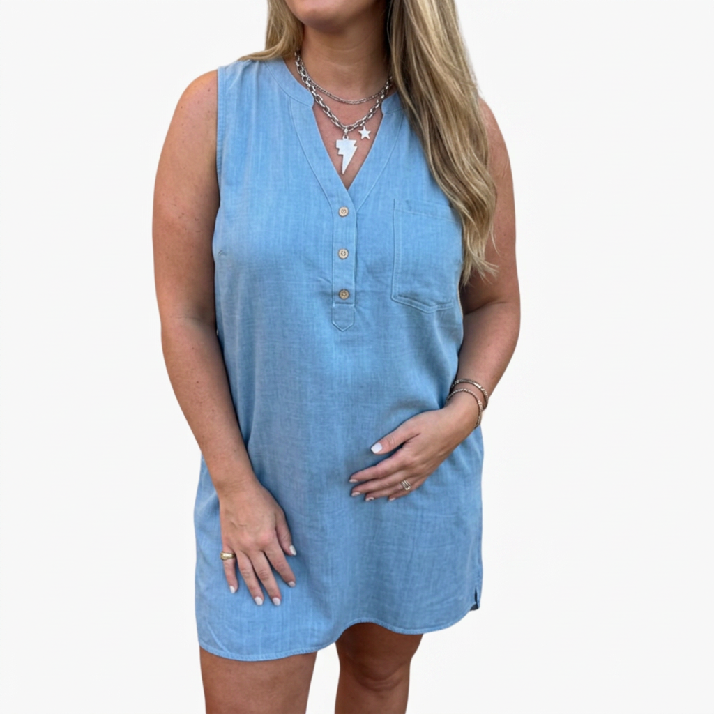 Imogen | Sleeveless V-Neck Dress