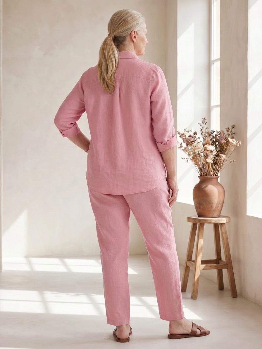 Paloma | Long Sleeve Shirt Tapered Trousers Set