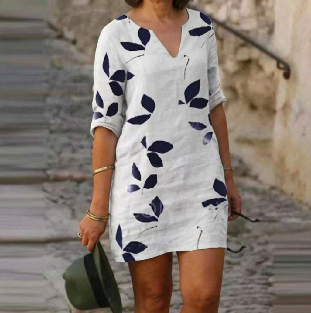 Calla V-Neck Dress: Fresh Spring Elegance