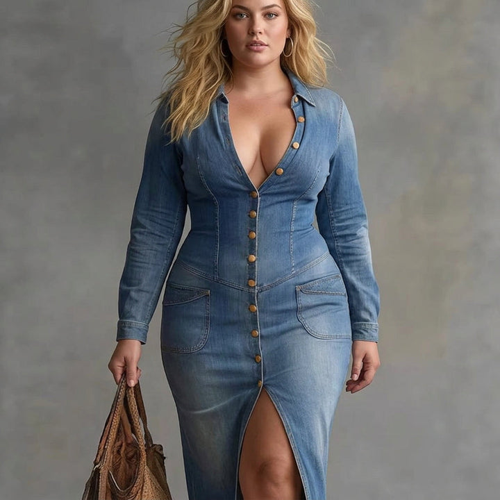 Mei Maxi Denim Dress