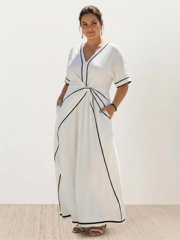 Sora - Knot-Waist Flowing Dress