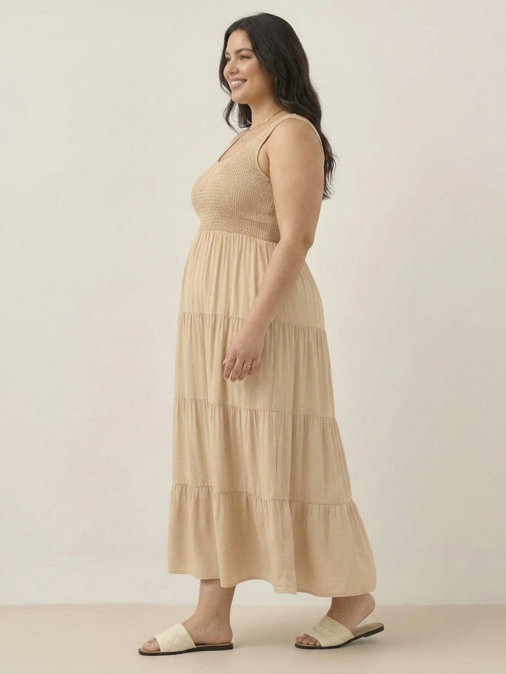 Cassia - Smocked Sleeveless Maxi Dress