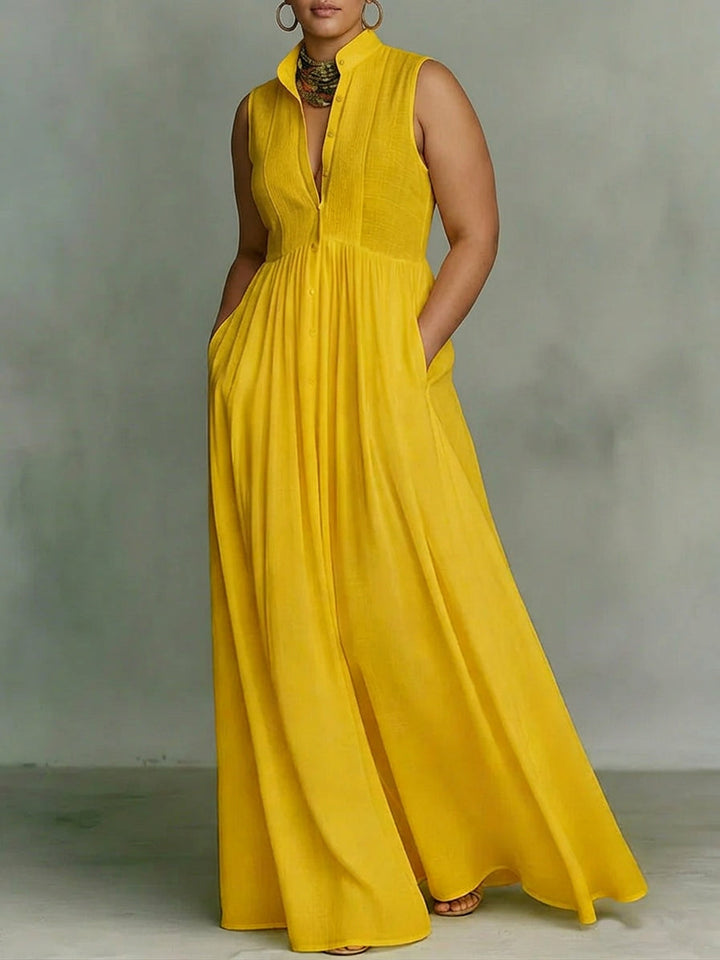 Vera French Dress: Elegant Ribbon-Tie Charm
