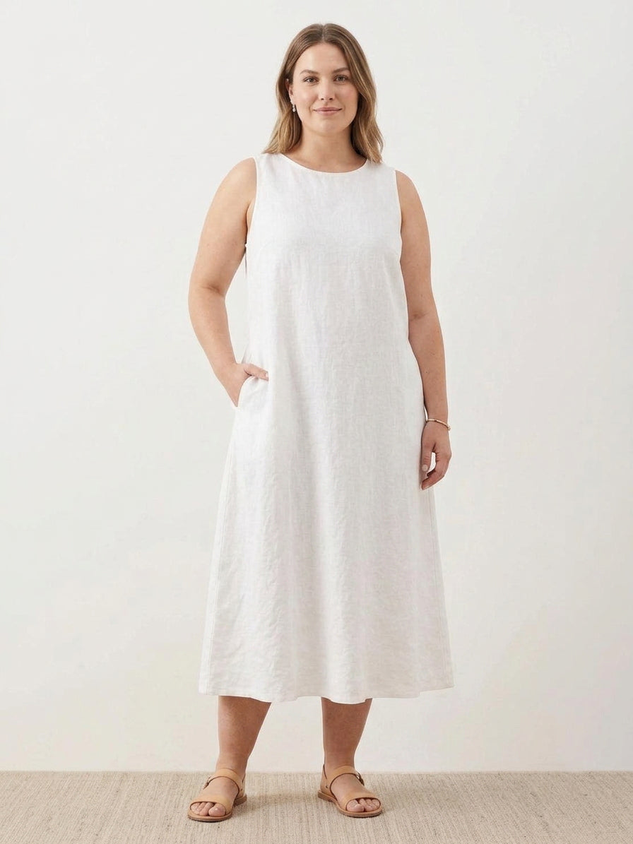 Marlow - Cotton Linen Sleeveless Dress