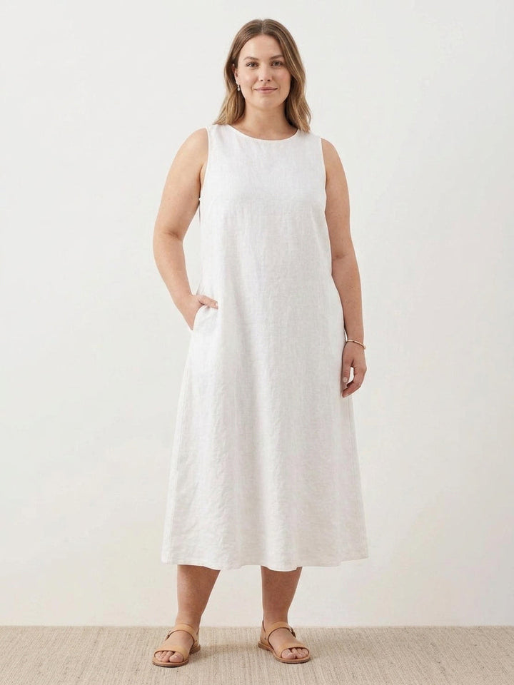 Marlow - Cotton Linen Sleeveless Dress