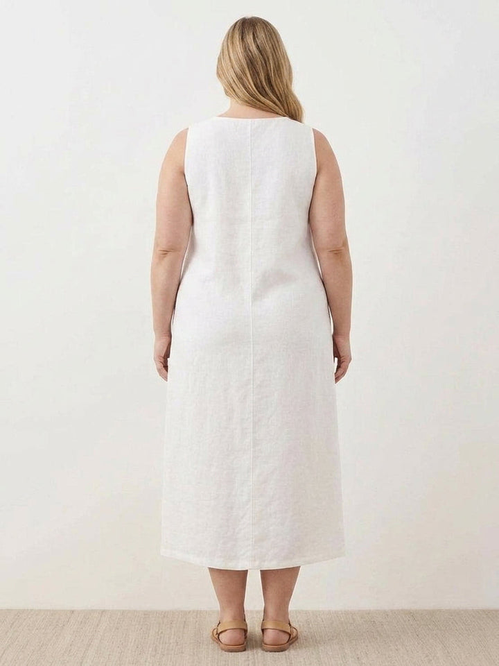 Marlow - Cotton Linen Sleeveless Dress