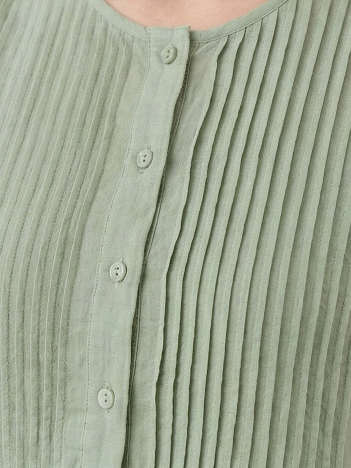 Olwen - Cotton Linen Midi Dress
