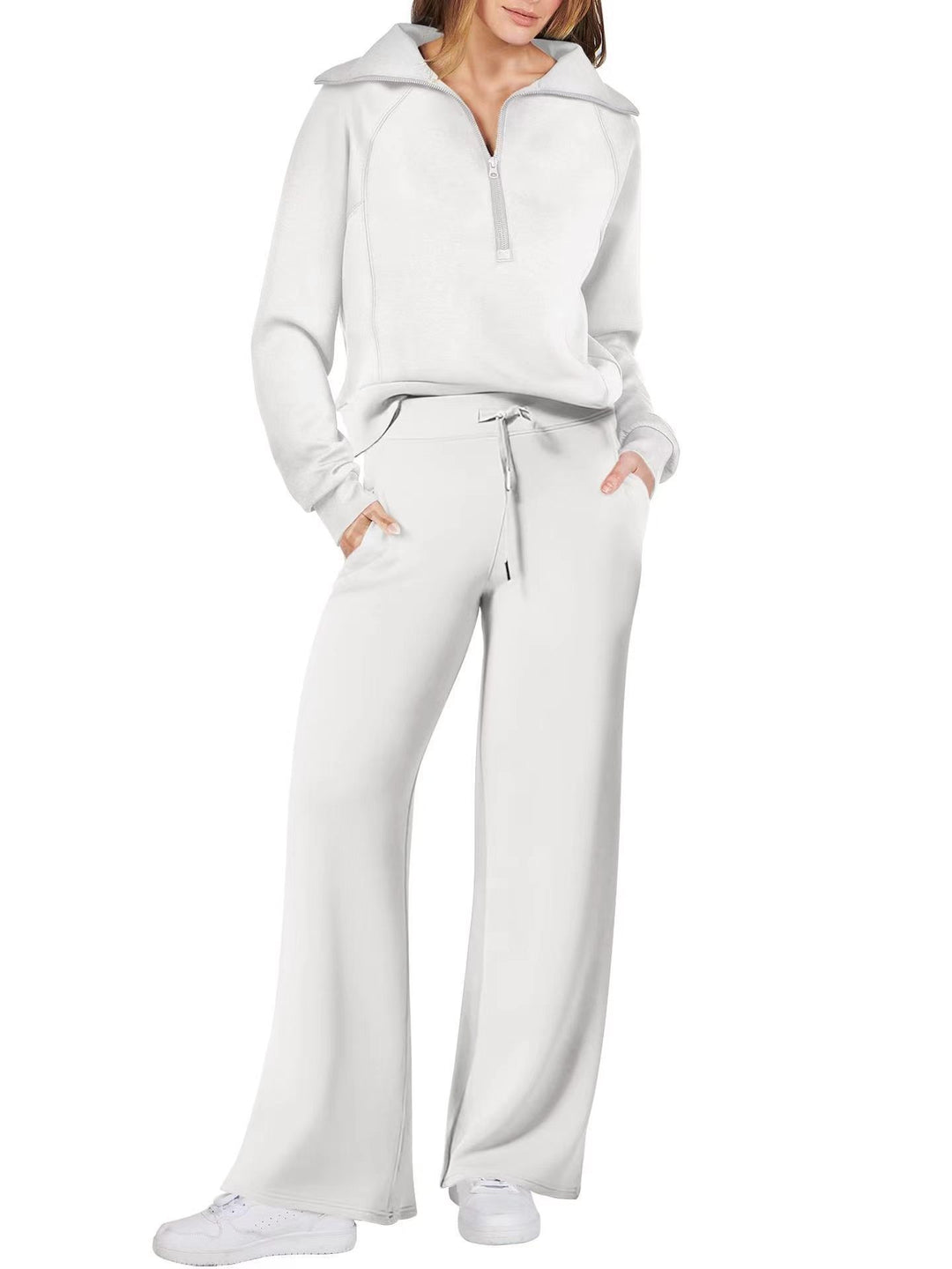 Womens Two-Piece Casual Sports Set Autumn Winter