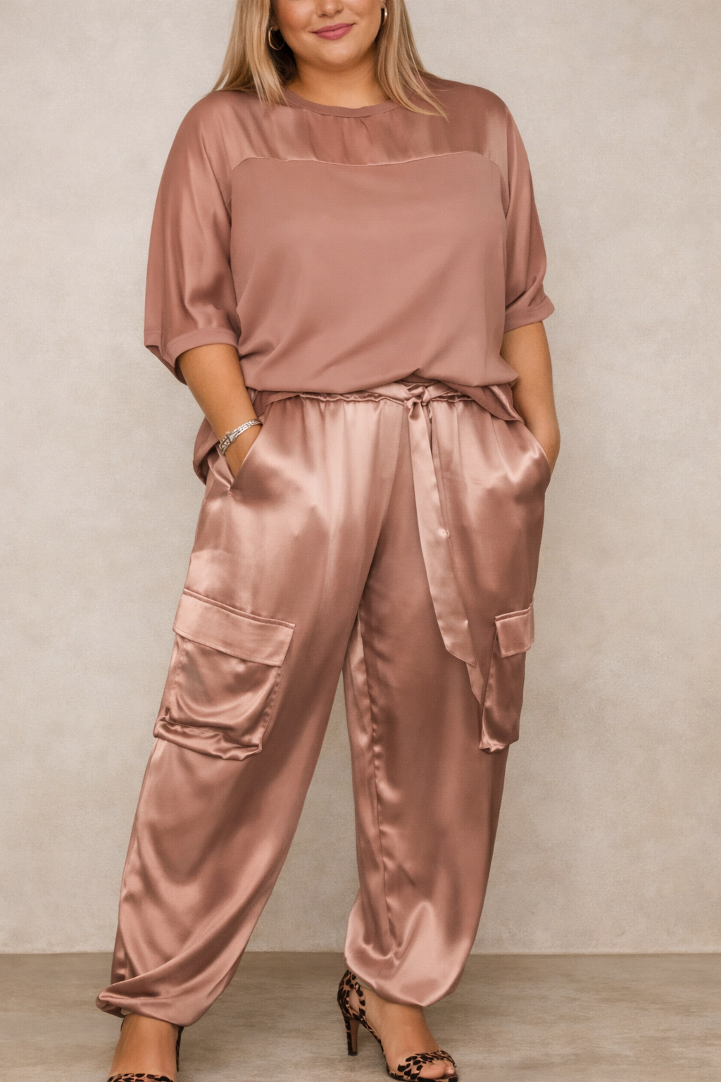 Faye - Silky Soft Cargo Lounge Set