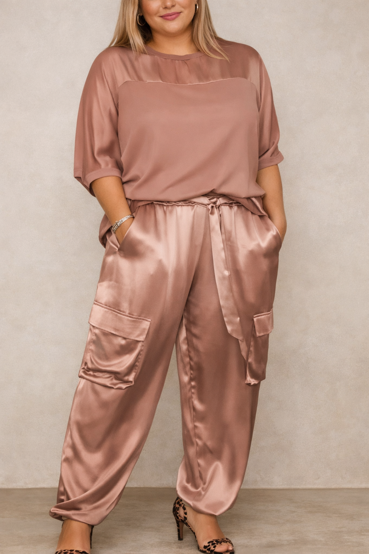 Faye - Silky Soft Cargo Lounge Set