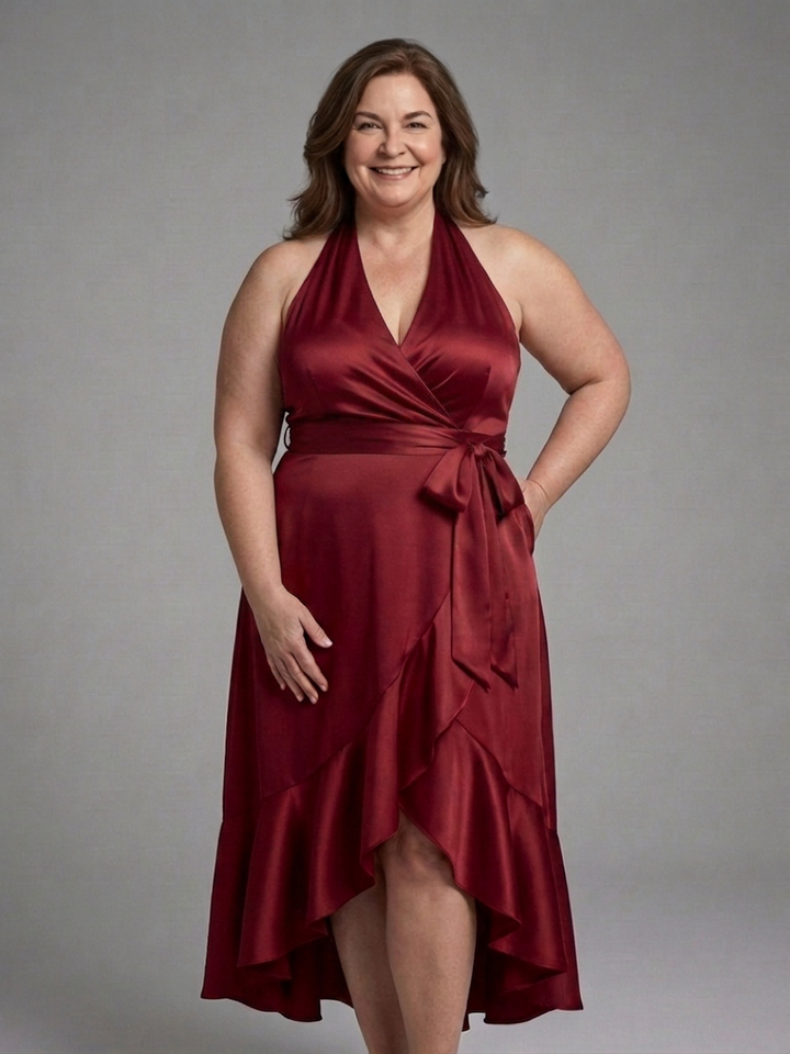 Fleur | High-Low Dress with Neck Straps