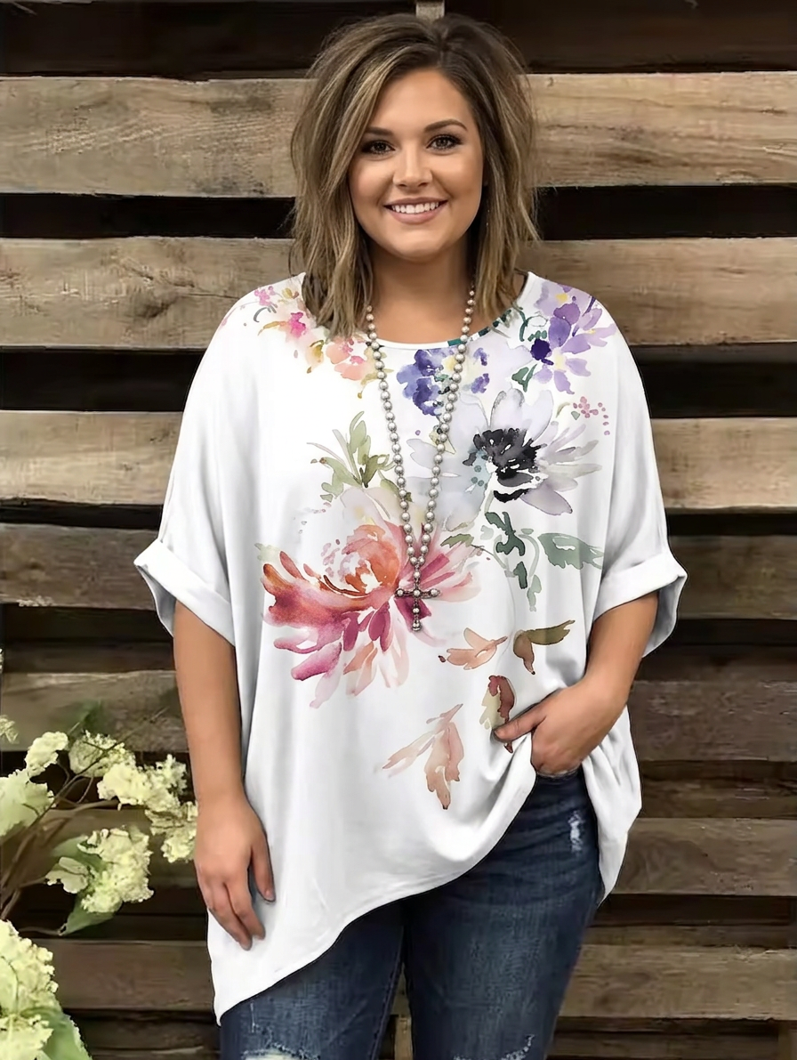 Floriane | Vintage Bohemian Floral Print Women&