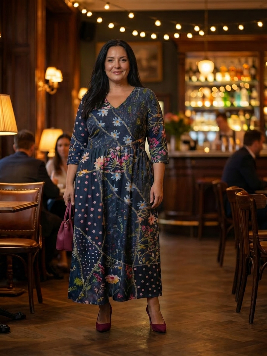Thea | Easy Gather Floral Midi Dress